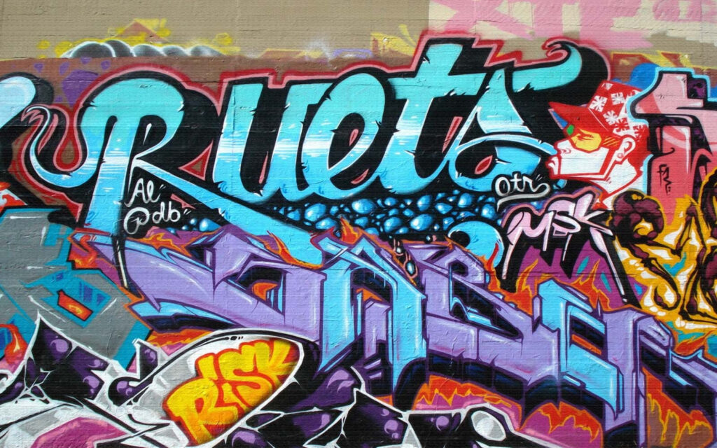 Zeď s graffiti Zeď s graffiti