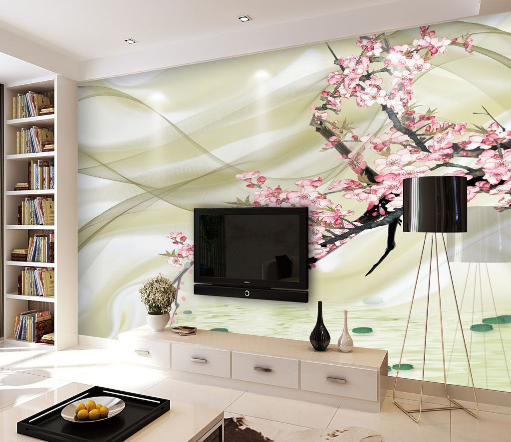 Malba větve s růžovými květy u11983pig1m - Malba větve s růžovými květy - tegory