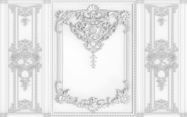 Bílá stěna s ornamentálními vzory u15356p 600x375 - Bílá stěna s ornamentálními vzory - tegory