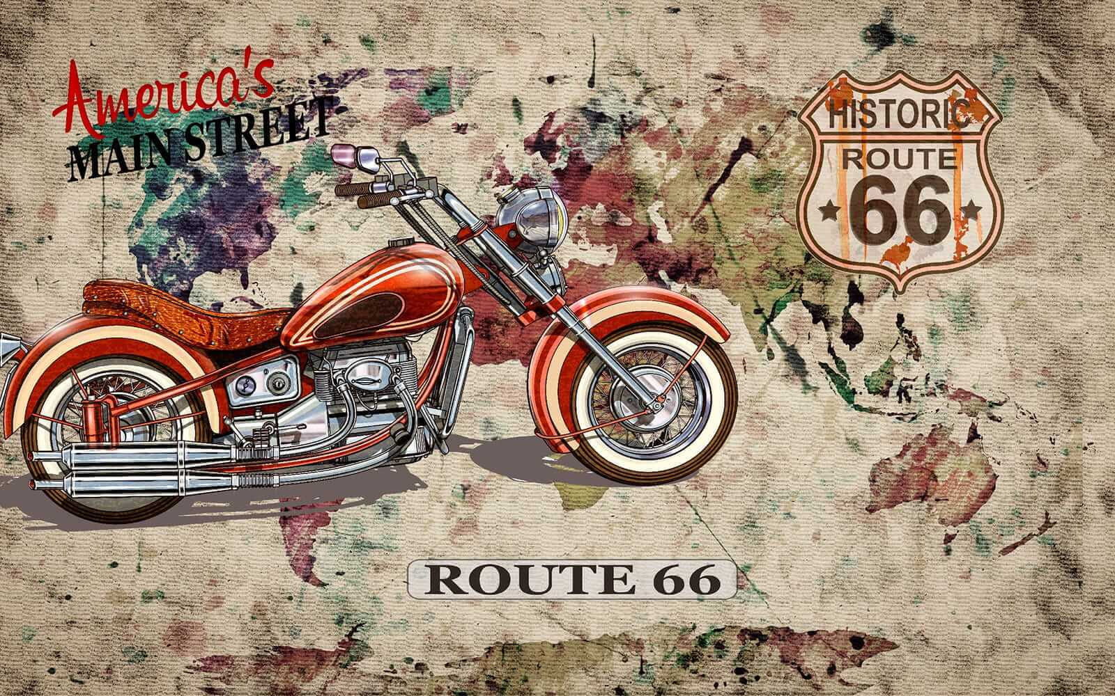 Motocykl na mapě u16173p - Motocykl na mapě - tegory