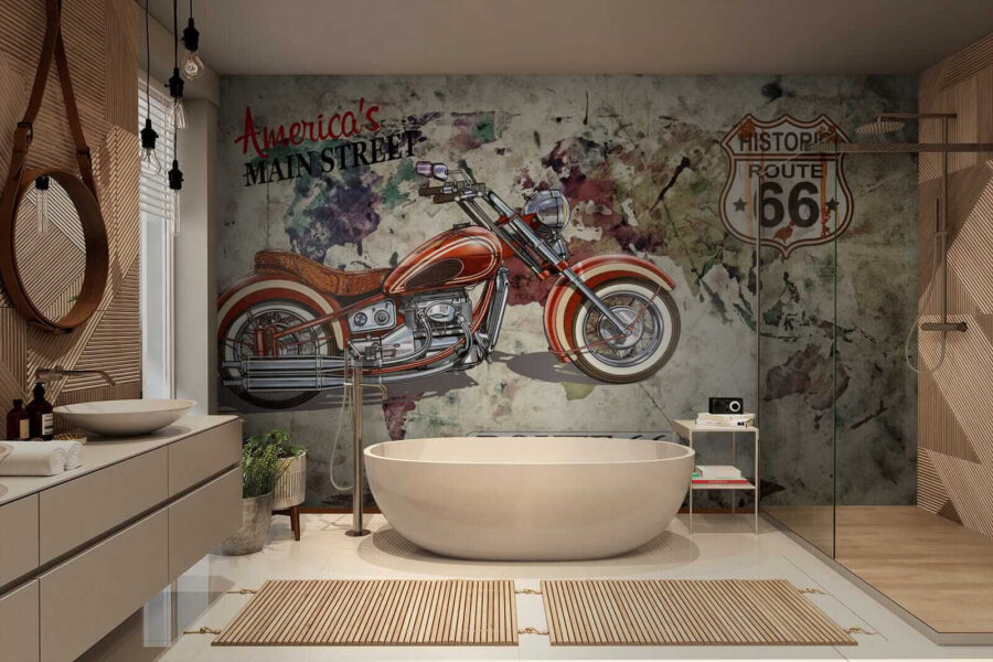 Motocykl na mapě Motocykl na mapě