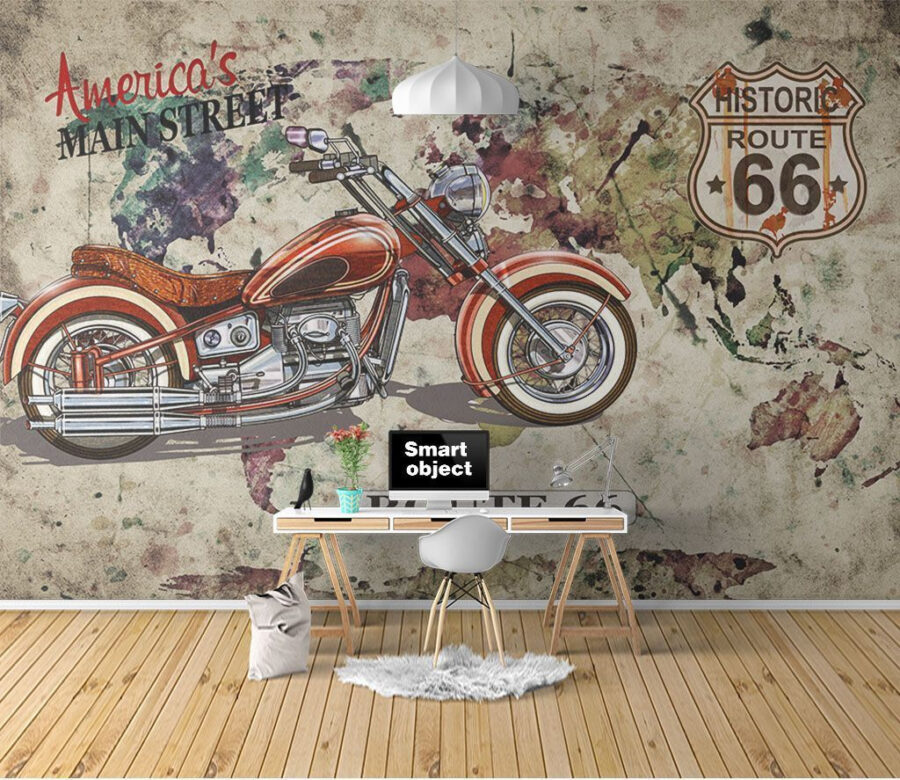 Motocykl na mapě Motocykl na mapě