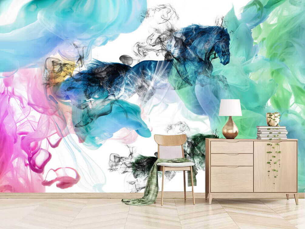 u16619pih1 - Kůň v různých barvách kouře - tegory