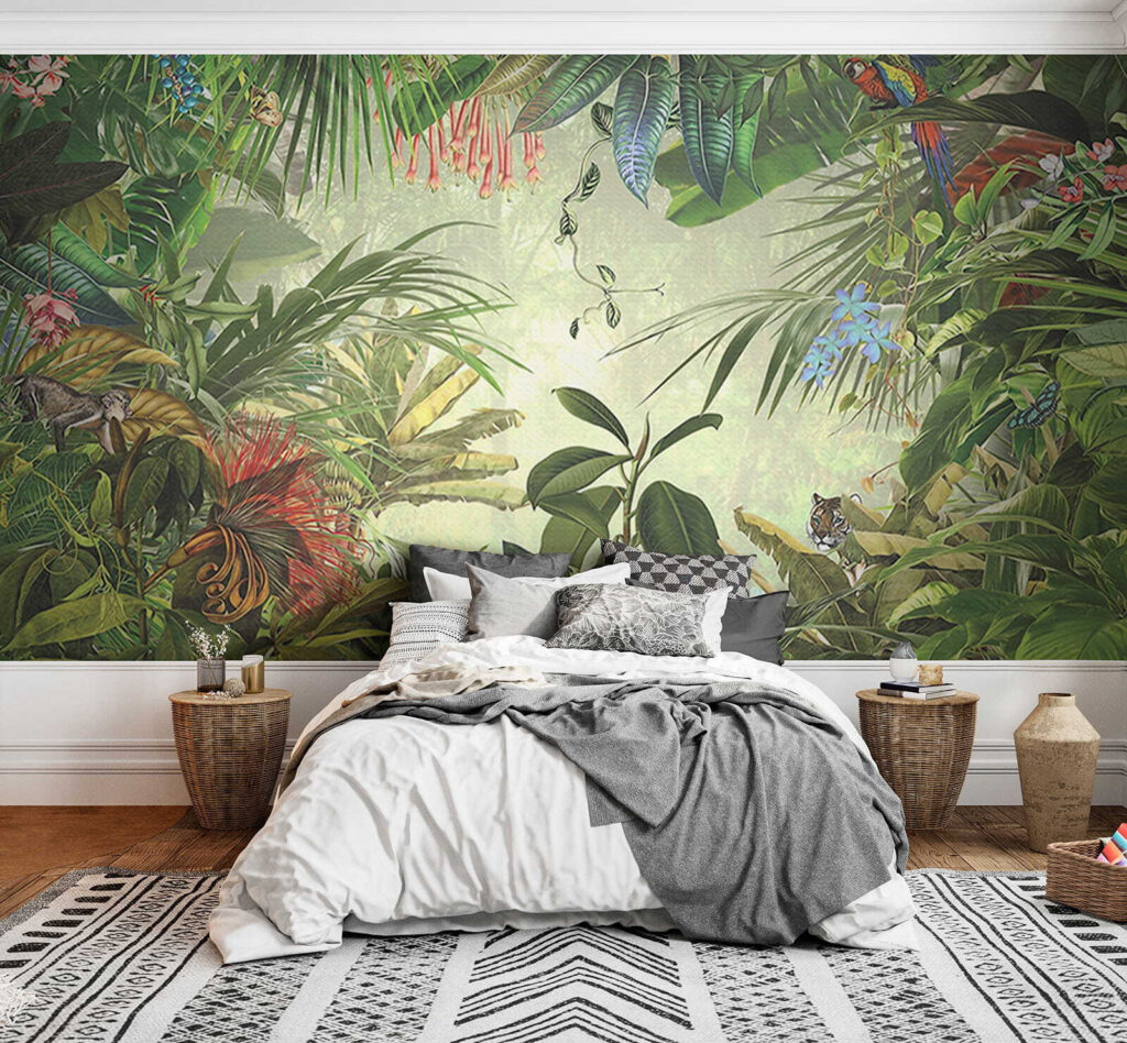 Painting of a tropical forest Painting of a tropical forest