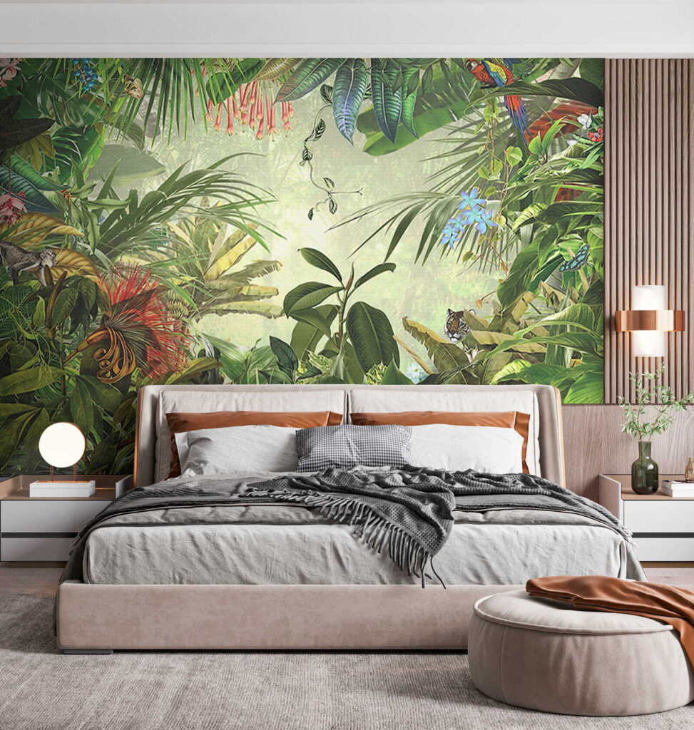 Painting of a tropical forest Painting of a tropical forest