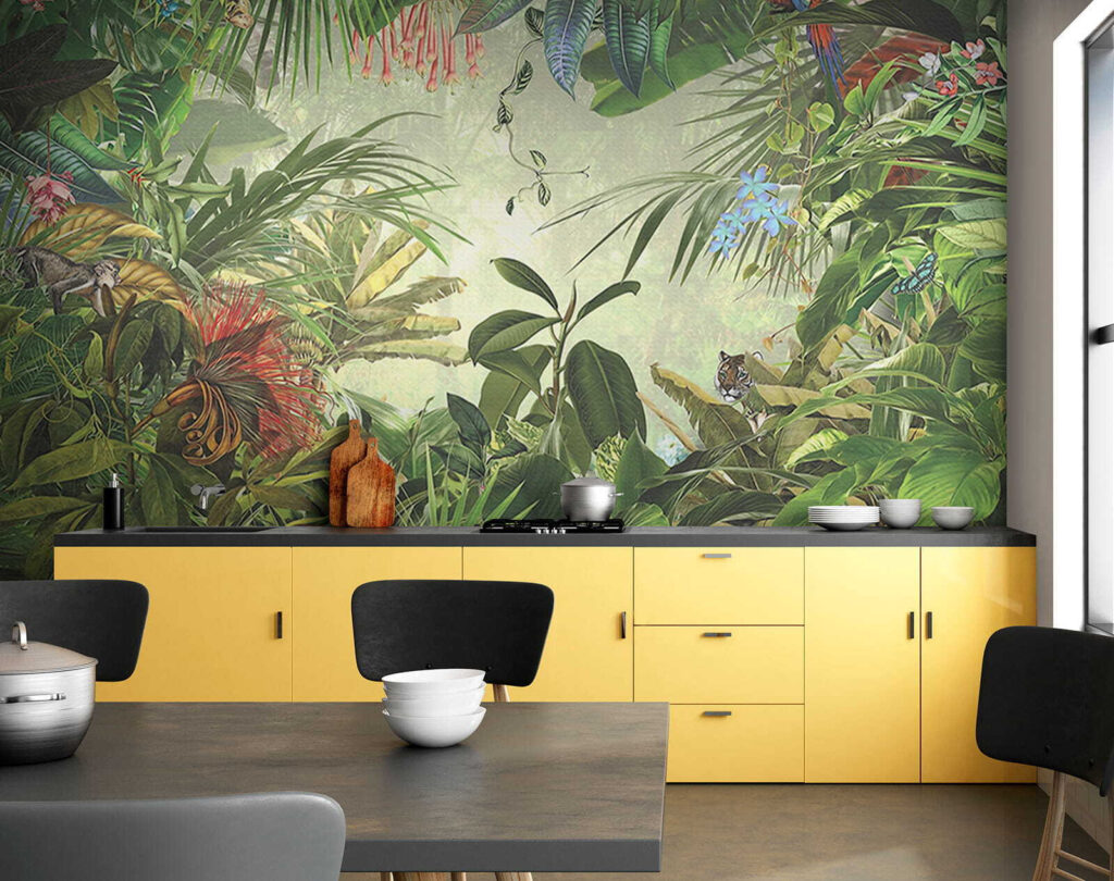 Painting of a tropical forest Painting of a tropical forest