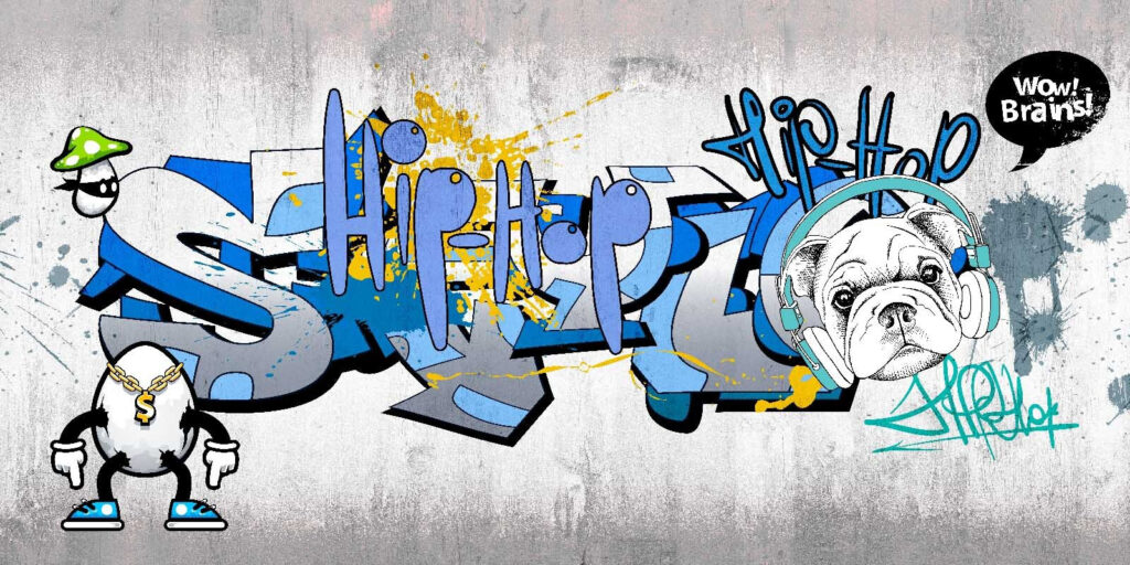 Graffiti na zdi Graffiti na zdi