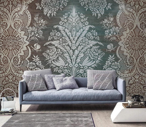 Složitý květinový vzor vintage designu Složitý květinový vzor vintage designu