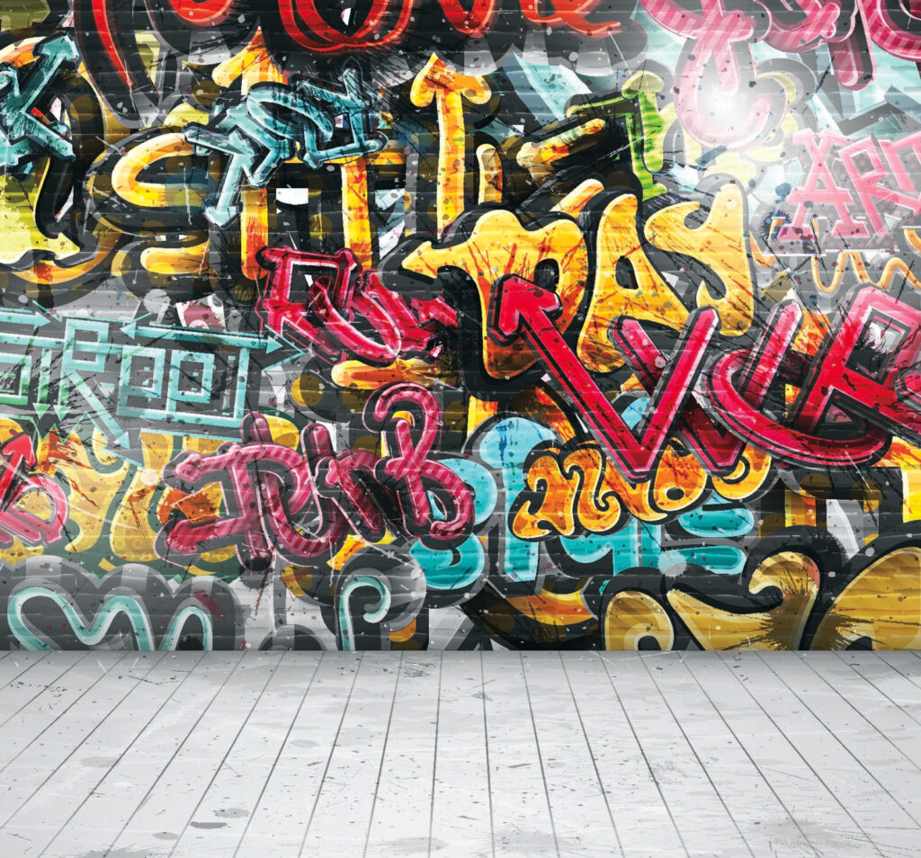 Zeď s graffiti Zeď s graffiti