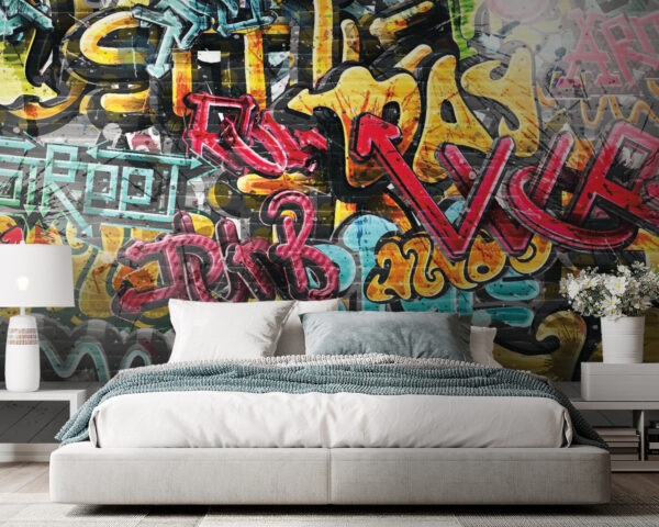 Zeď s graffiti Zeď s graffiti