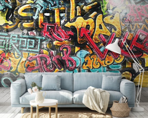 Zeď s graffiti Zeď s graffiti