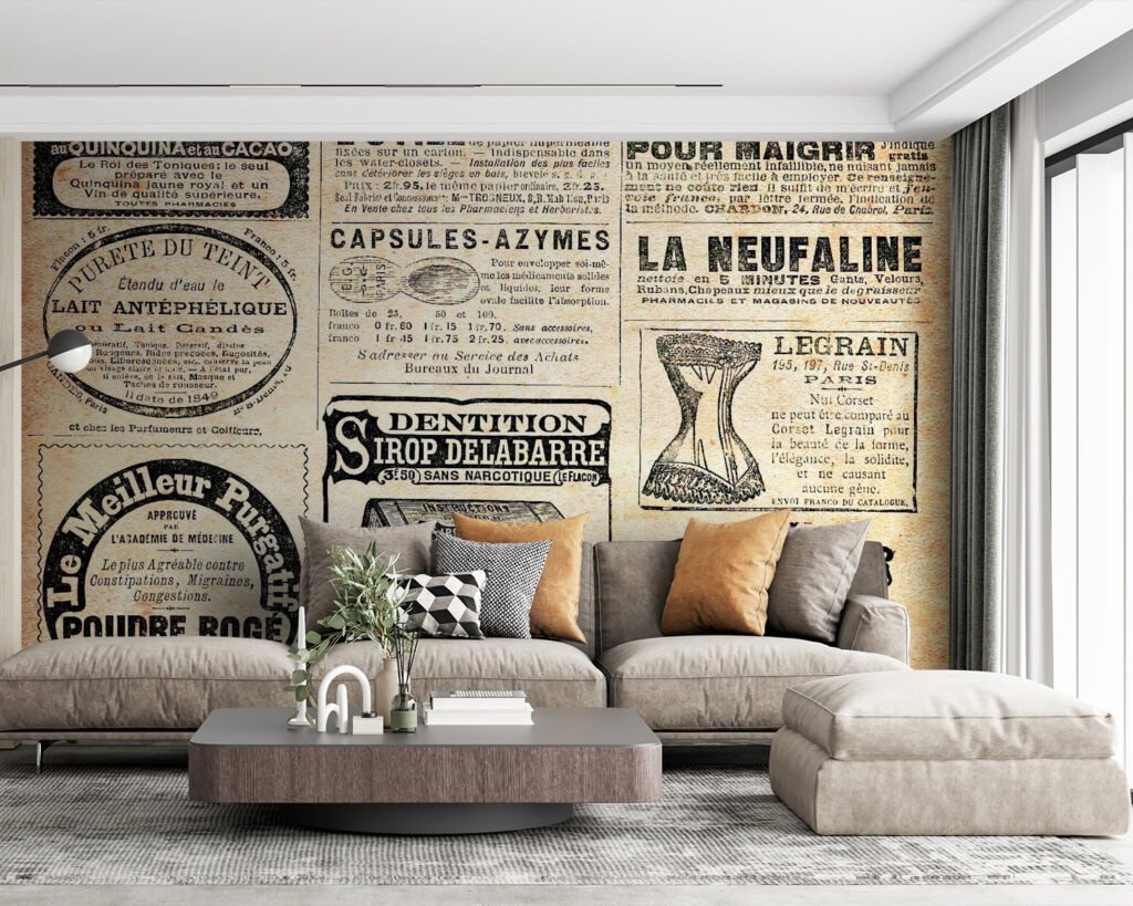 Group of old newspapers