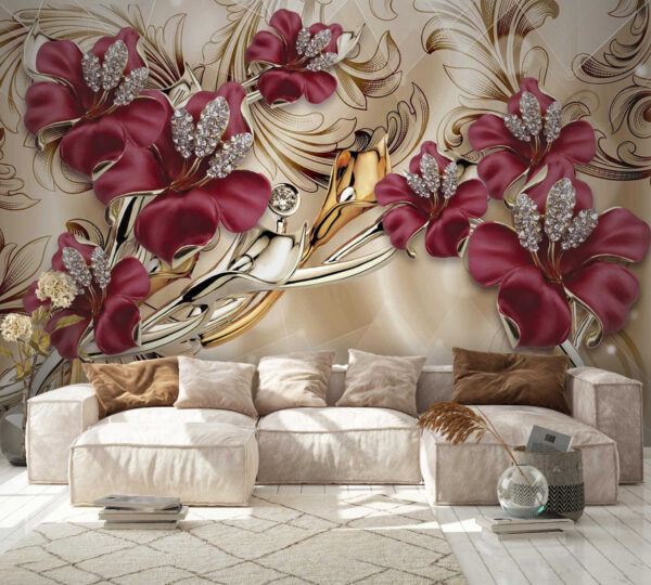 Elegant floral design with intricate details