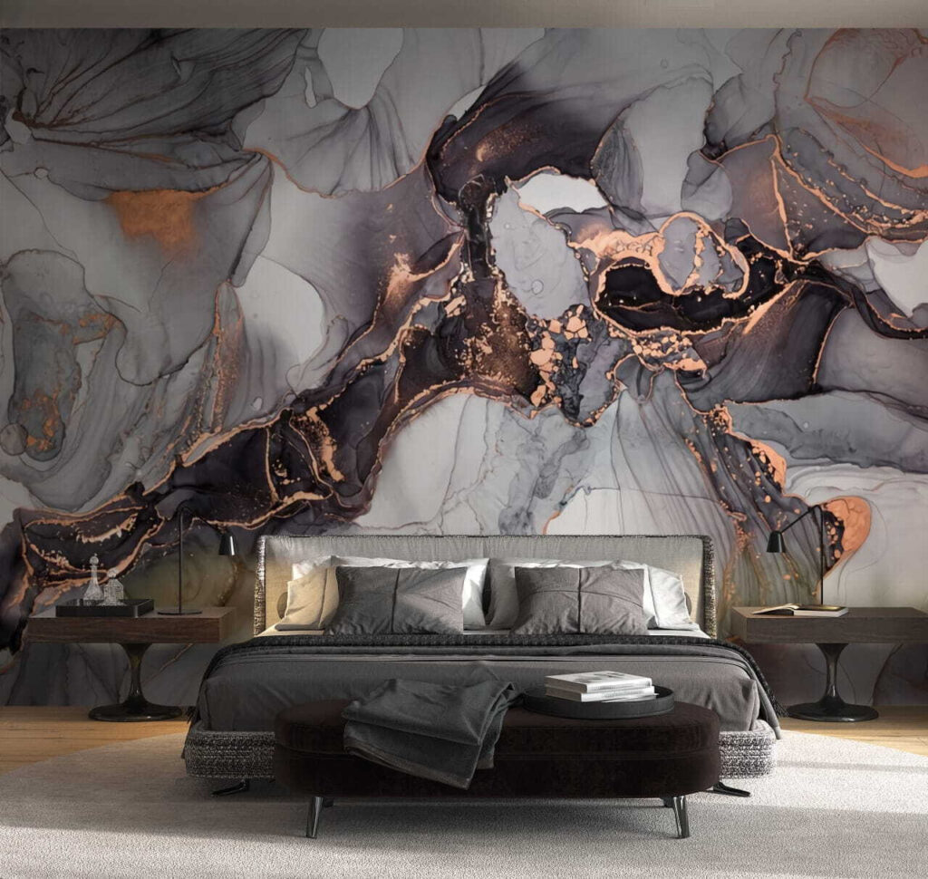 Elegant swirls in muted tones Elegant swirls in muted tones