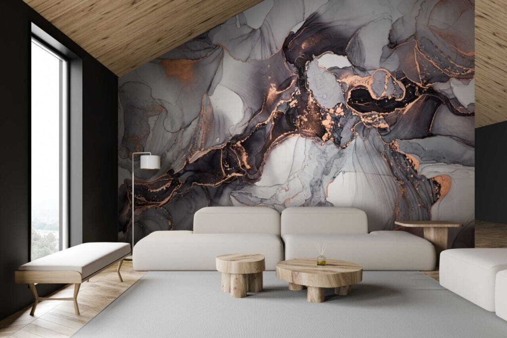 Elegant swirls in muted tones Elegant swirls in muted tones