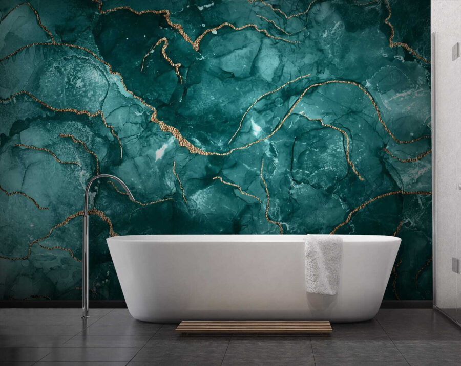 Elegantní design v barvě teal a s teplými akcenty. Elegantní design v barvě teal a s teplými akcenty.