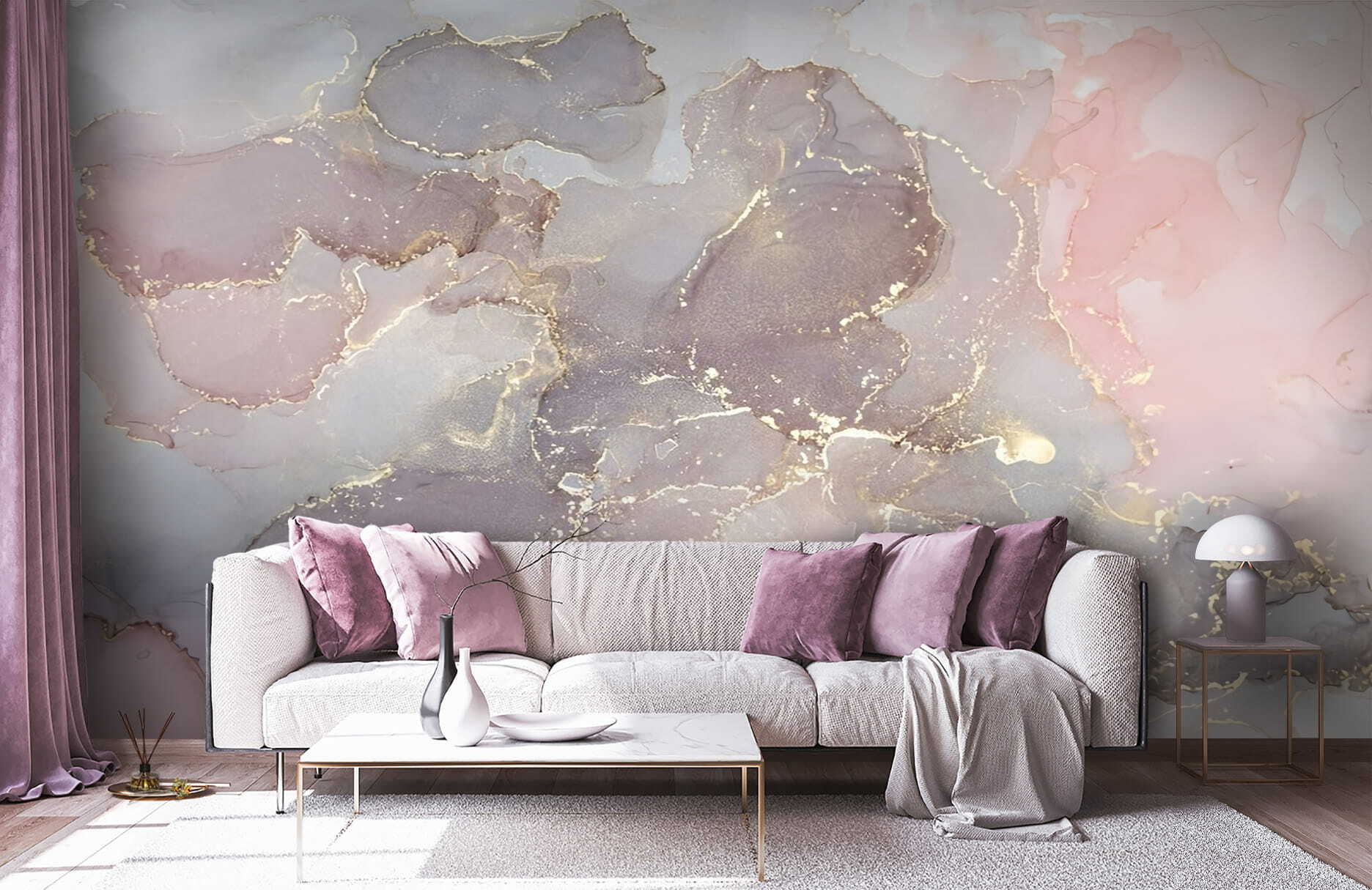 Soft hues blending in abstract harmony