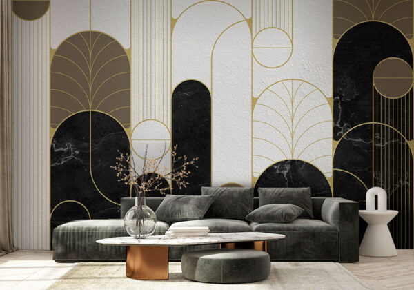 Černobílý design ve stylu art deco Černobílý design ve stylu art deco