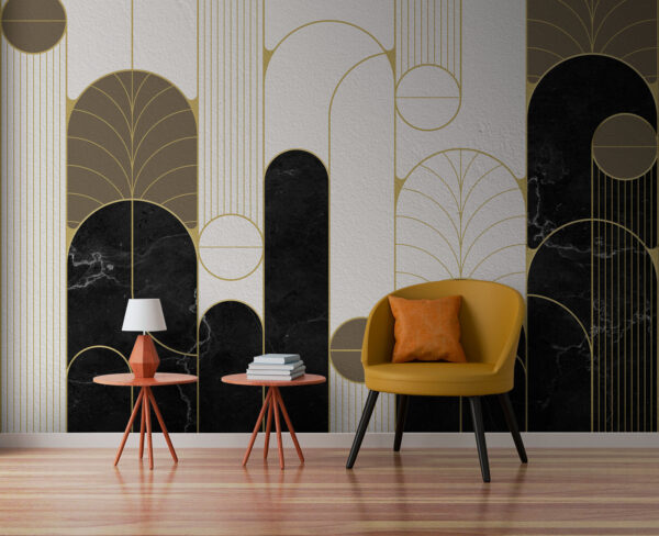 Černobílý design ve stylu art deco Černobílý design ve stylu art deco