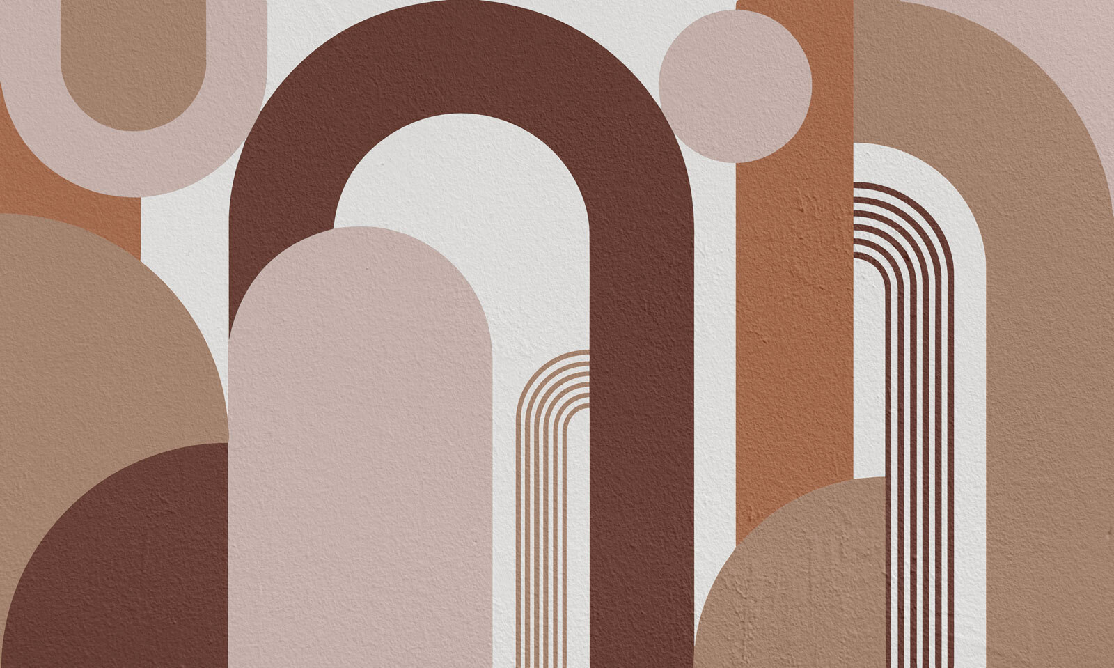 Abstract shapes in earthy tones