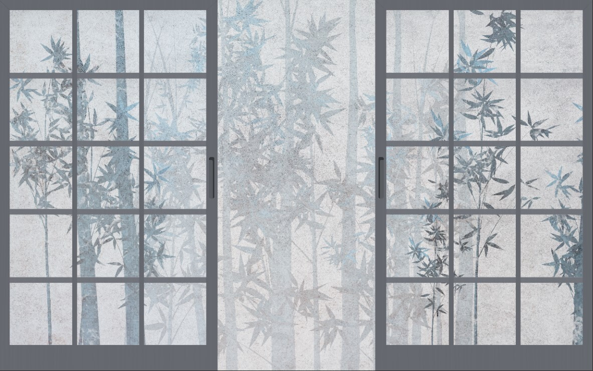 Window with a frosted glass