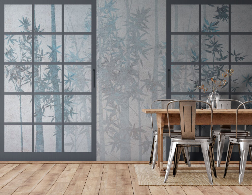 Window with a frosted glass