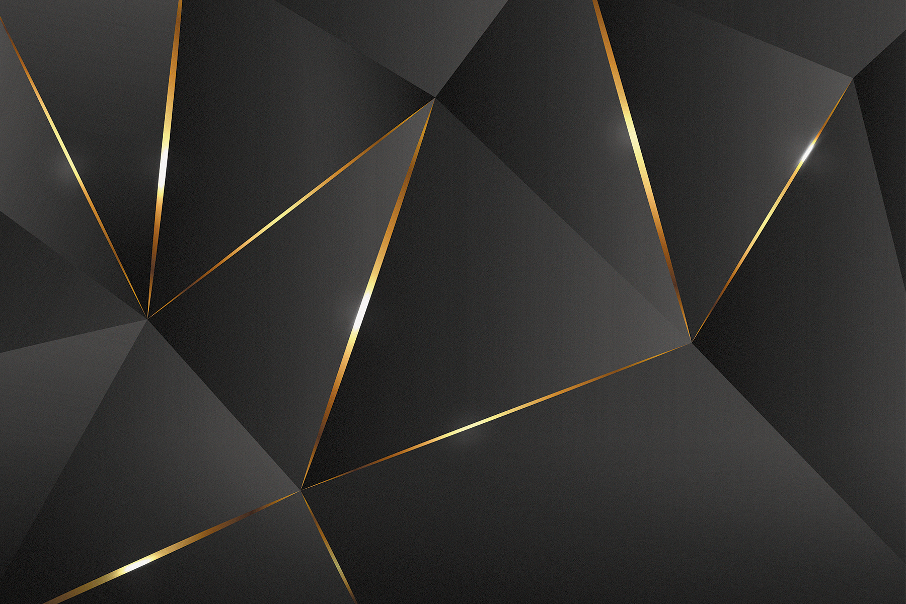 Abstract shapes with shimmering lines