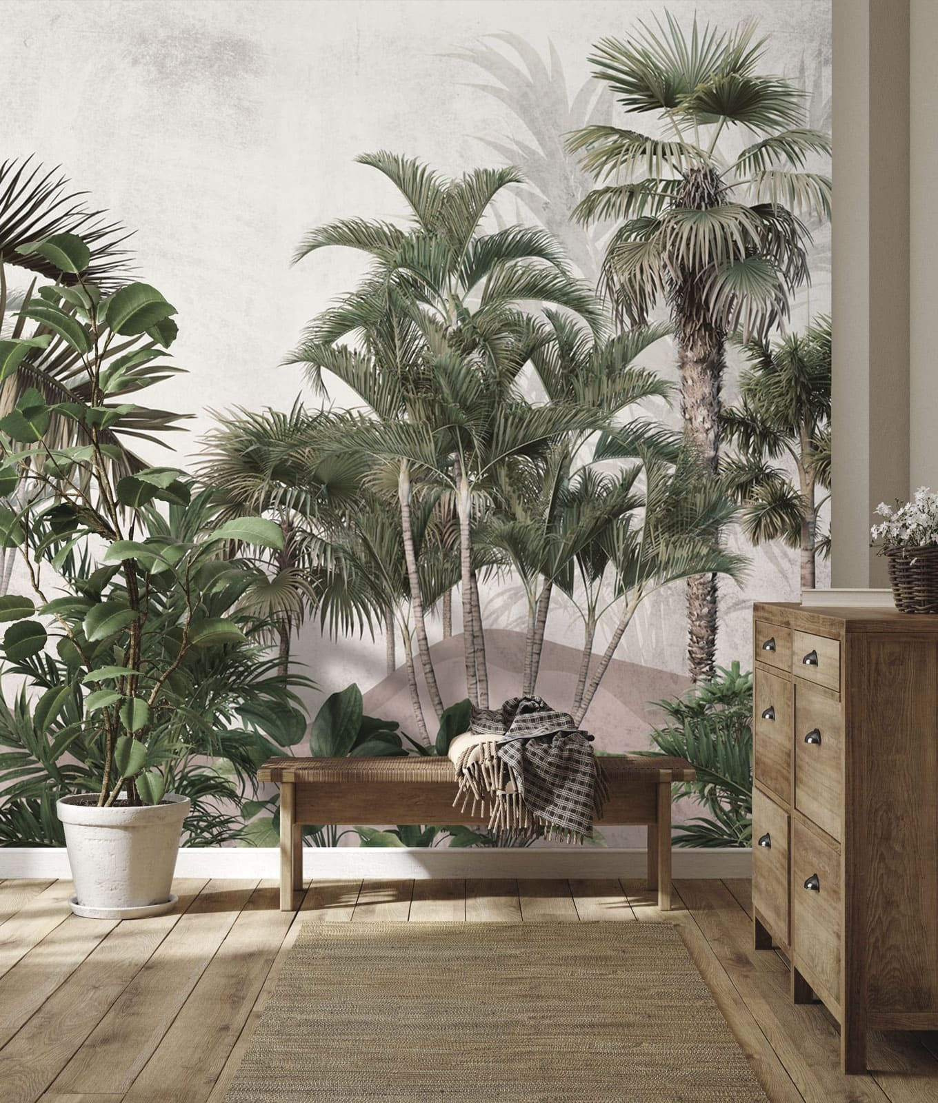 Group of palm trees Group of palm trees