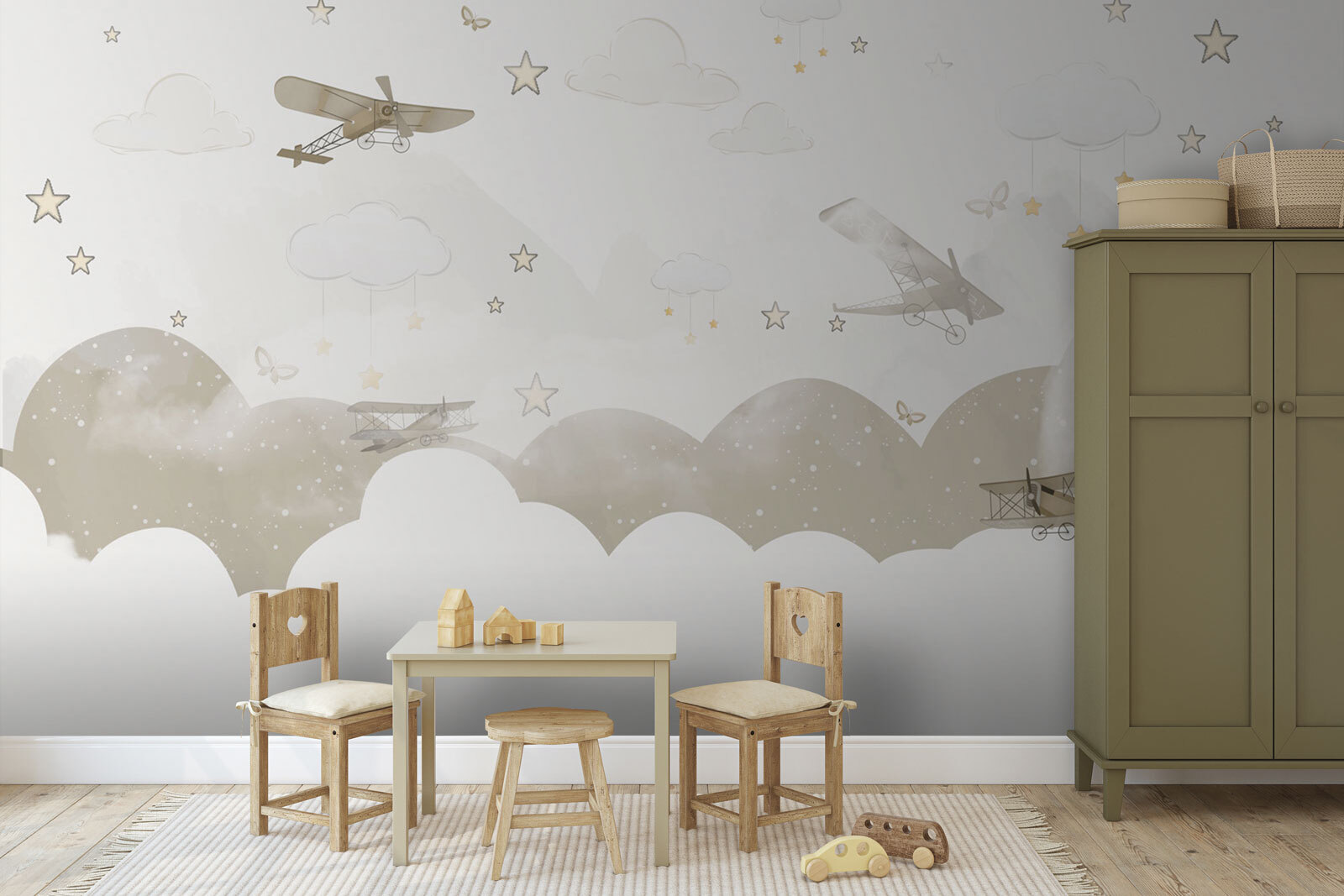 Group of airplanes flying in the sky Group of airplanes flying in the sky