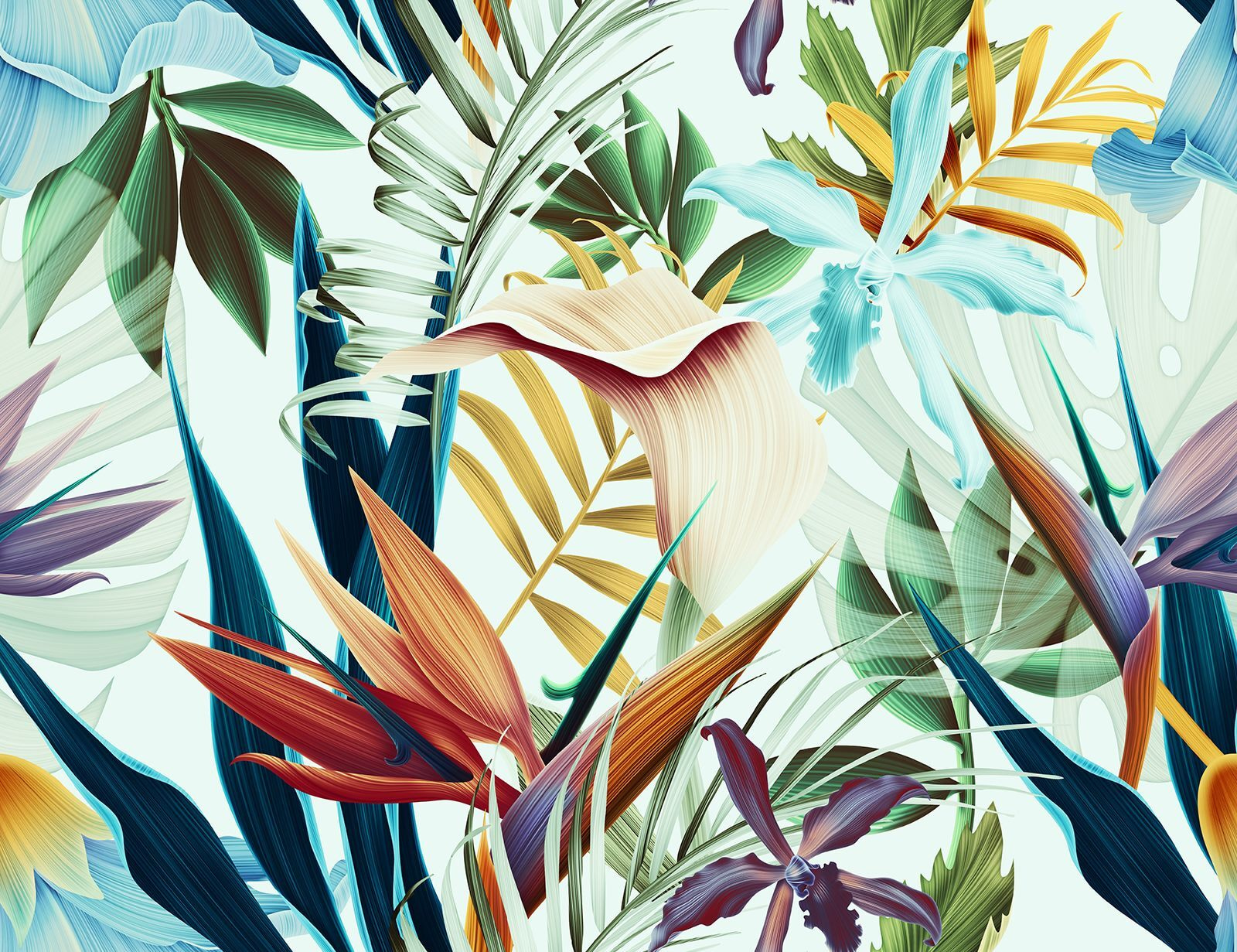 Colorful floral pattern with flowers Colorful floral pattern with flowers