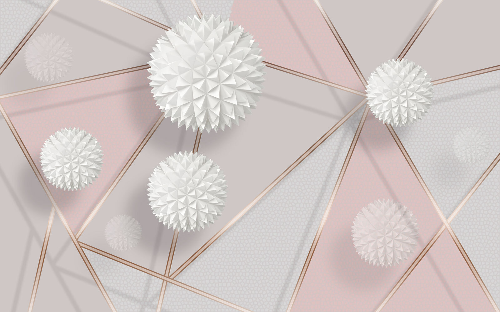 Bílý a růžový geometrický design u73966p - Bílý a růžový geometrický design - tegory
