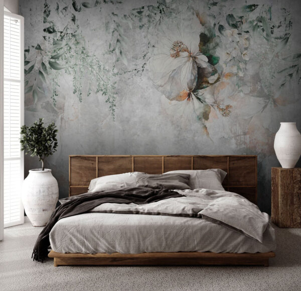 Painting of flowers and leaves Painting of flowers and leaves