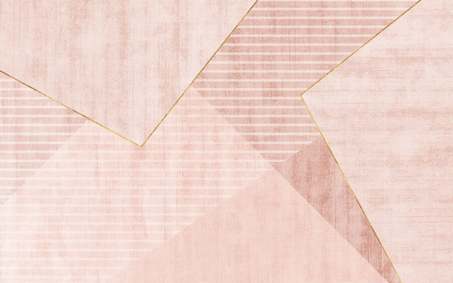 Růžové tóny v geometrické harmonii