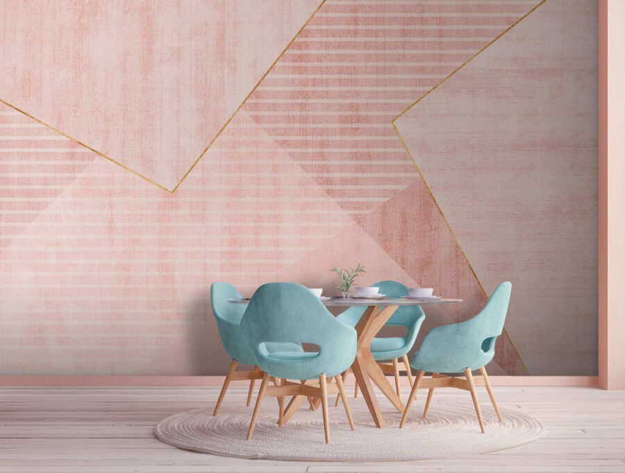 Růžové tóny v geometrické harmonii