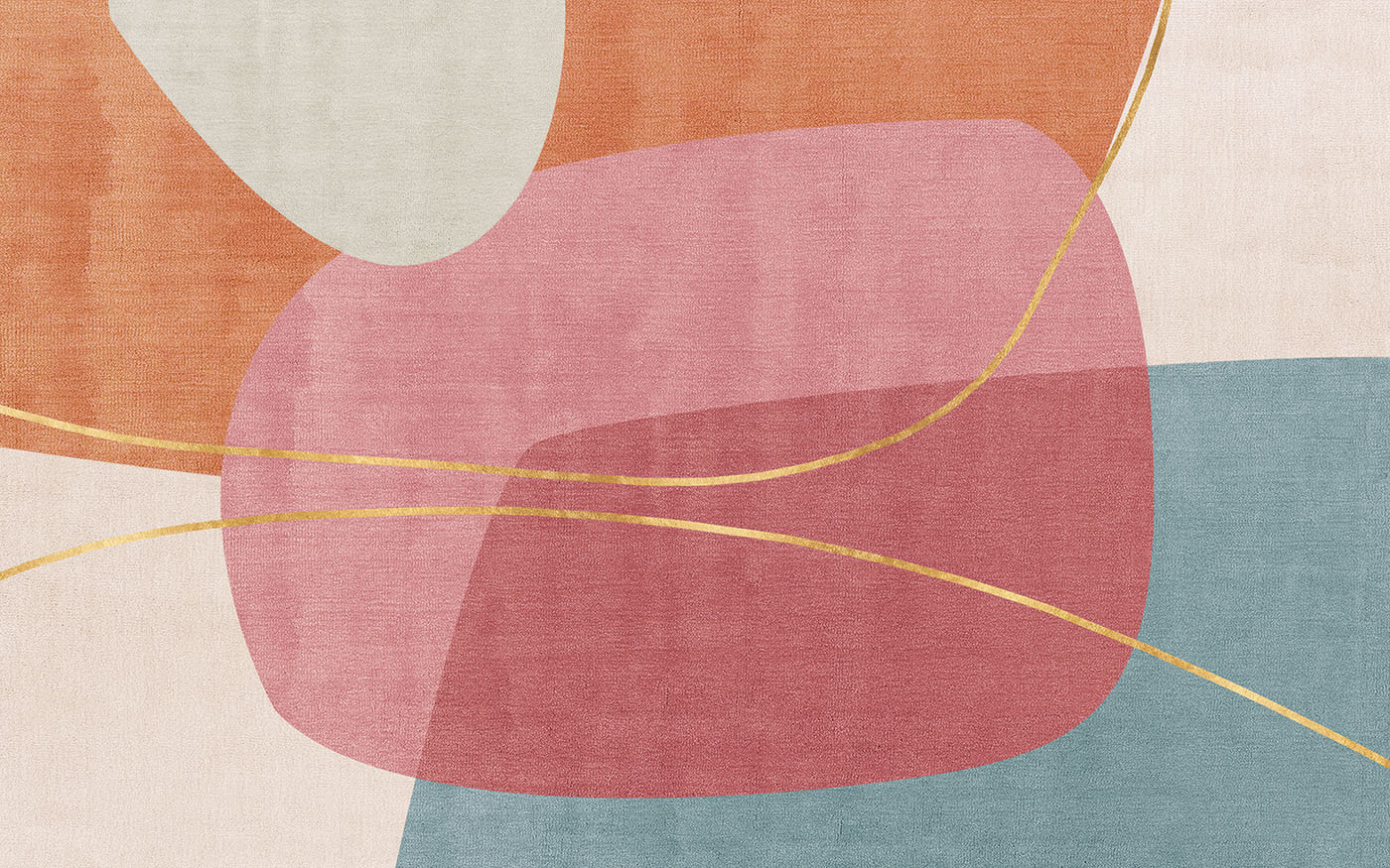 Abstract harmony in soft, pastel hues