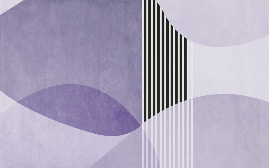 A purple and black geometric design