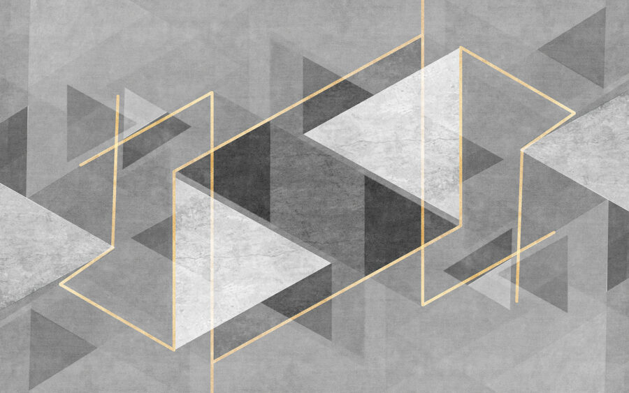 Šedobílý geometrický design Šedobílý geometrický design