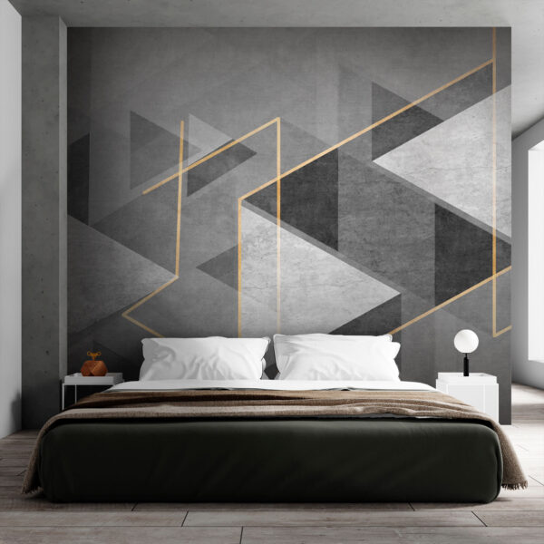 Šedobílý geometrický design Šedobílý geometrický design