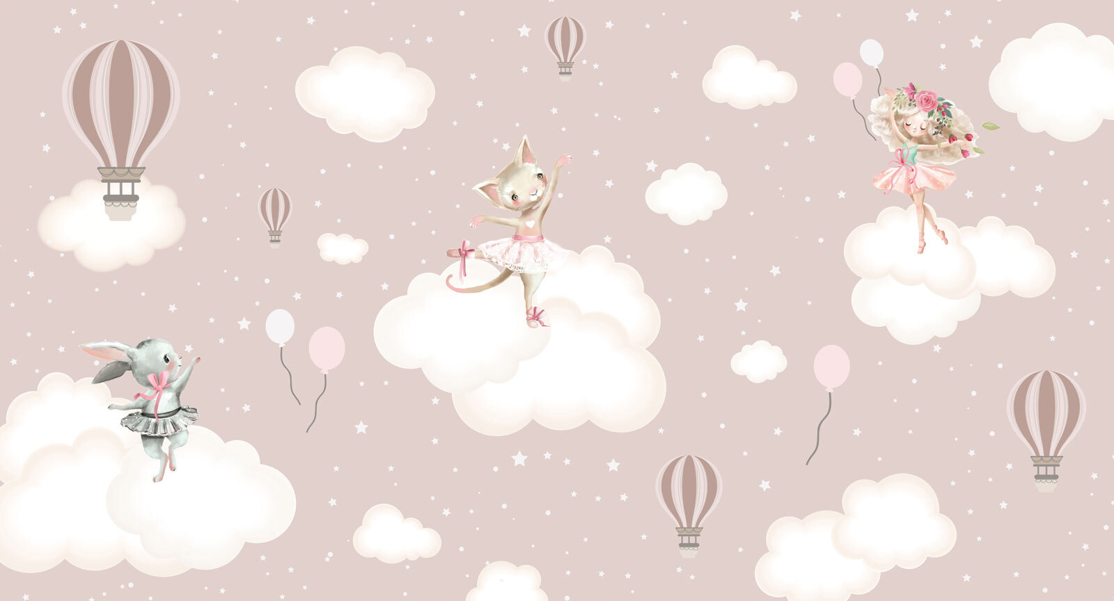Cat in a tutu on a cloud