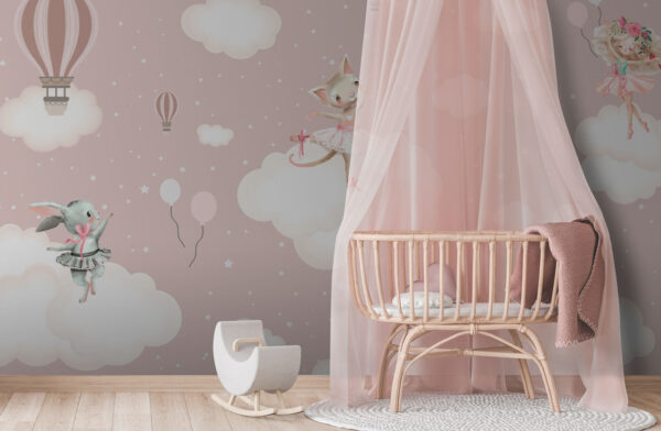 Cat in a tutu on a cloud