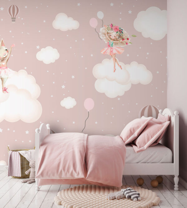 Cat in a tutu on a cloud