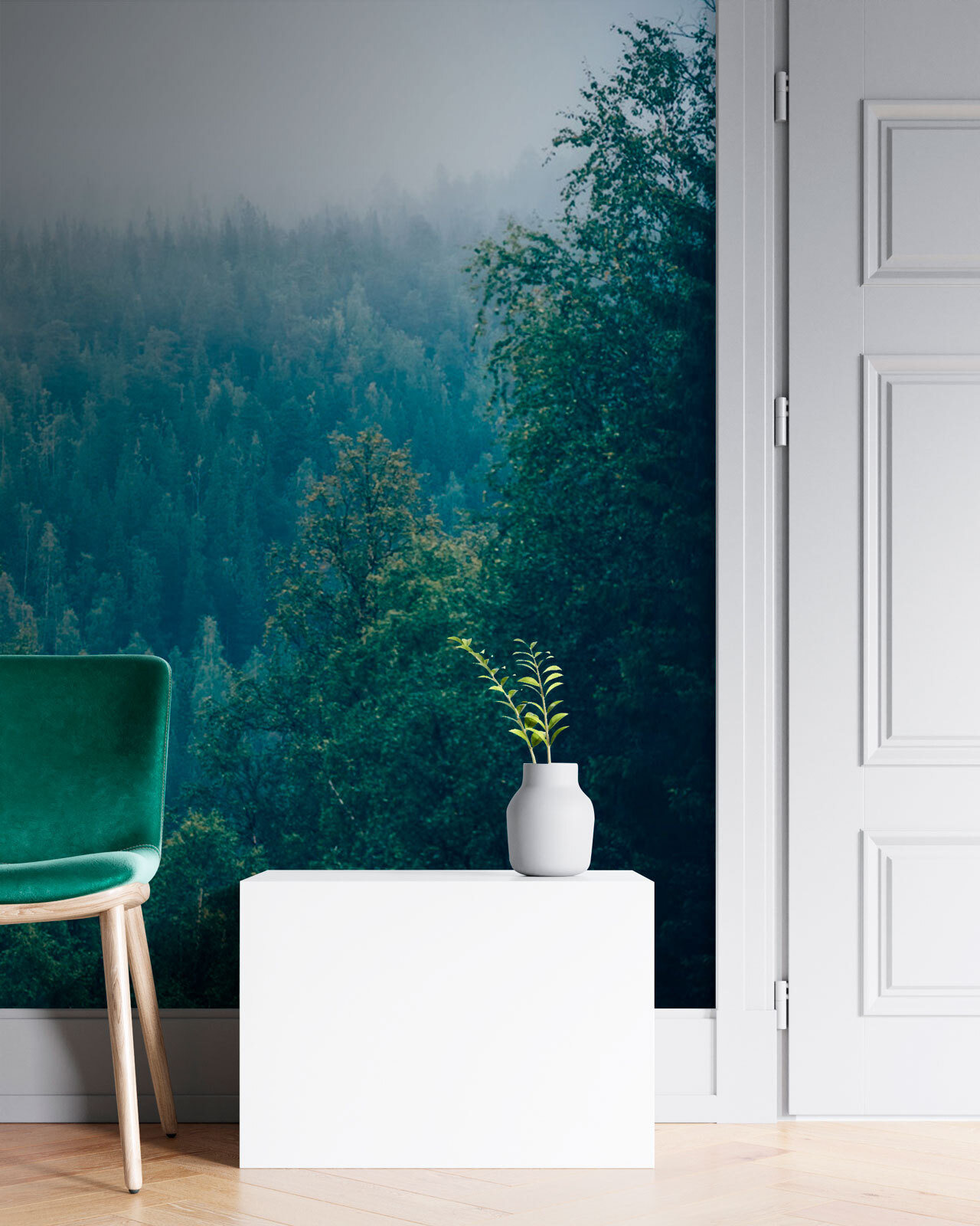 Les stromů s mlhou u74236pih1m - Les stromů s mlhou - tegory