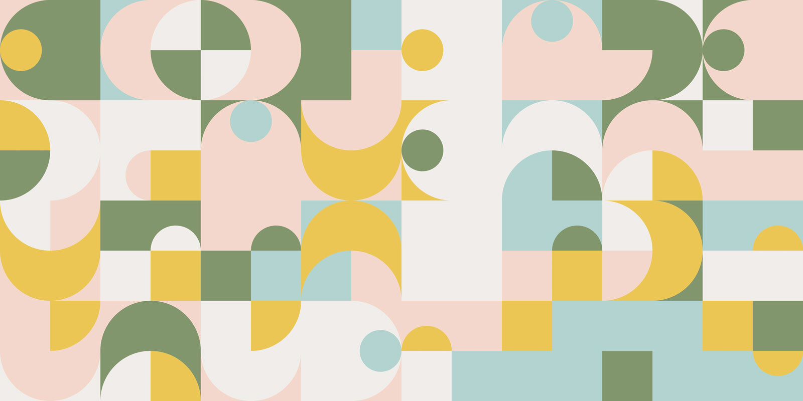 Colorful pattern with circles and dots