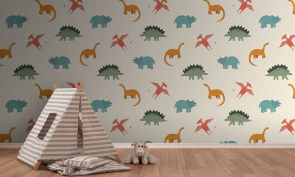 Vzor kreslených dinosaurů Vzor kreslených dinosaurů