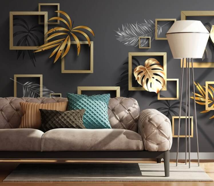 Elegant foliage in geometric harmony Elegant foliage in geometric harmony