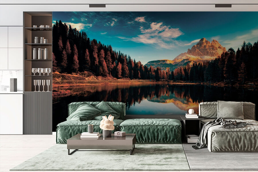 Jezero obklopené stromy a horami u79819pig1 900x600 - Jezero obklopené stromy a horami - tegory