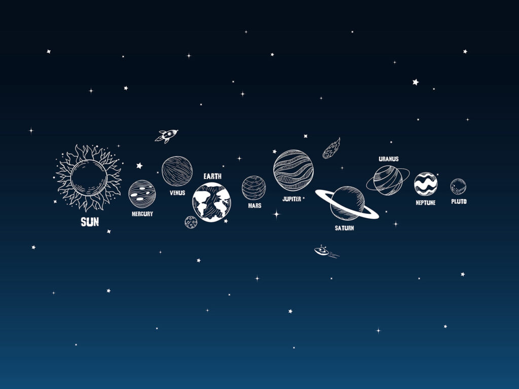 Řada planet ve vesmíru Řada planet ve vesmíru