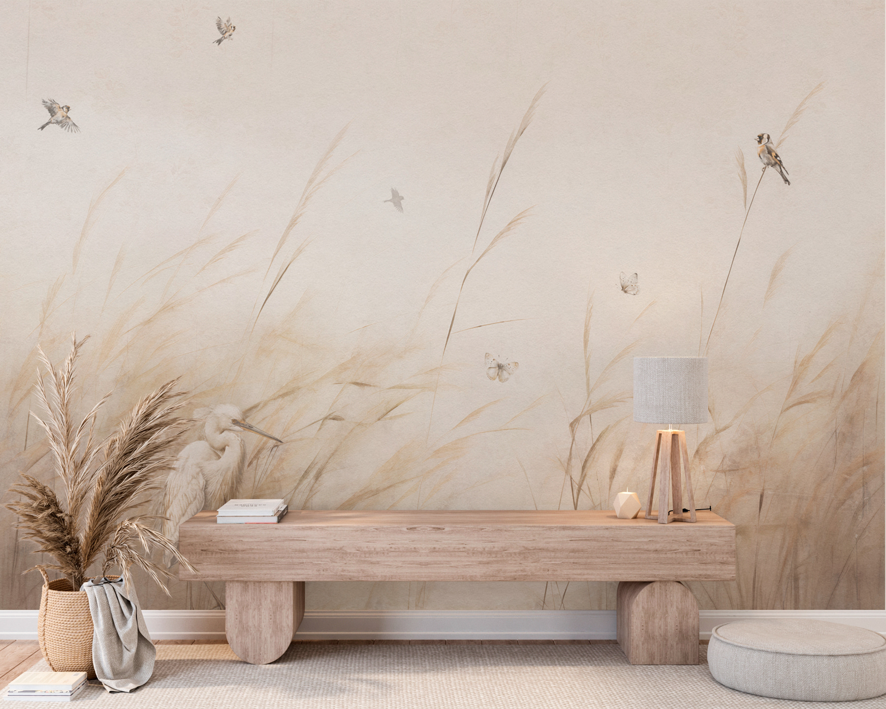 A bird in a field of grass A bird in a field of grass