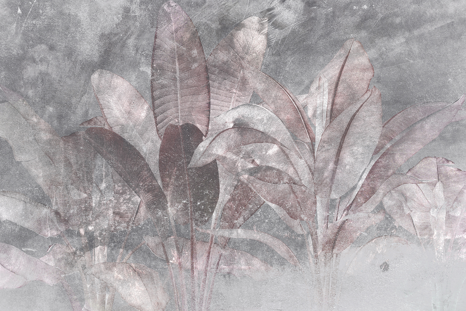 Muted leaves on textured background