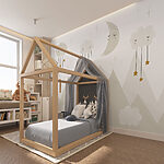 Fototapeta Měsíc a mraky na obloze